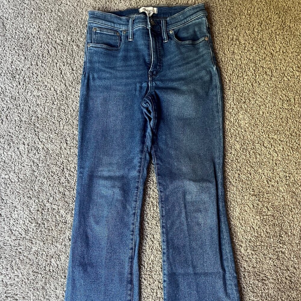 Madewell Cali Demi-Boot Jeans in Fleetwood Wash, Size 29